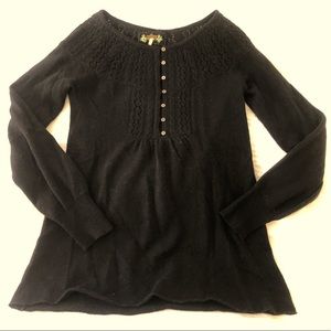 Free People black wool sweater, size XS, great condition!